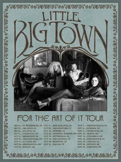 Little Big Town tour poster — 2026